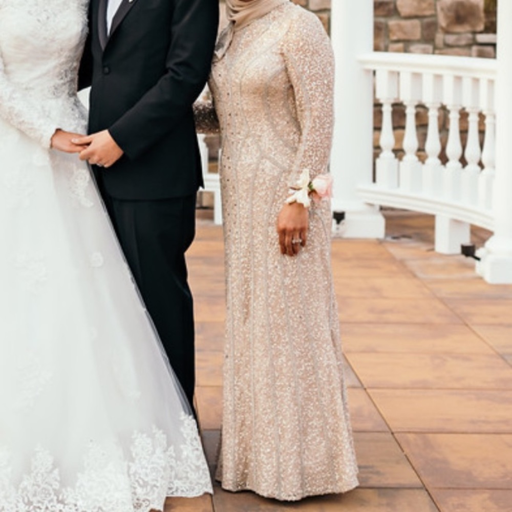 Aidan Mattox Embellished Beaded Dress